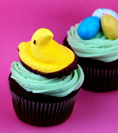 peep cupcakes